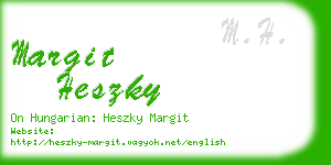 margit heszky business card